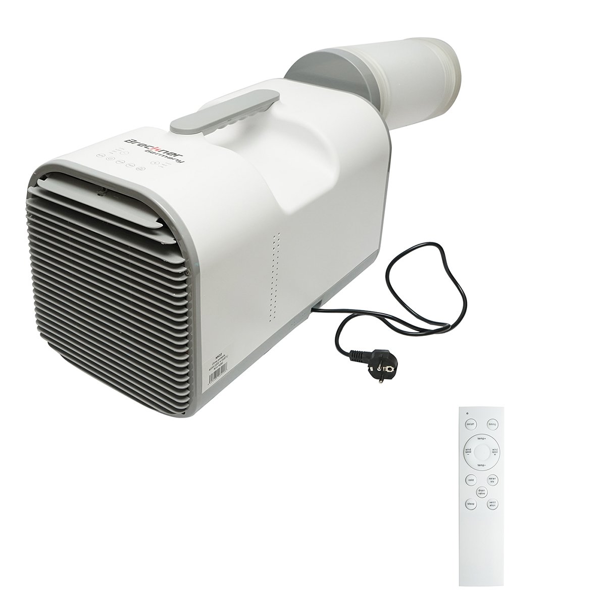 Aparat de aer conditionat portabil 4100 BTU, 420W, 220V cu functie dezumidificare, ventilatie, telecomanda, mod somn, kit instalare inclus Breckner Germany